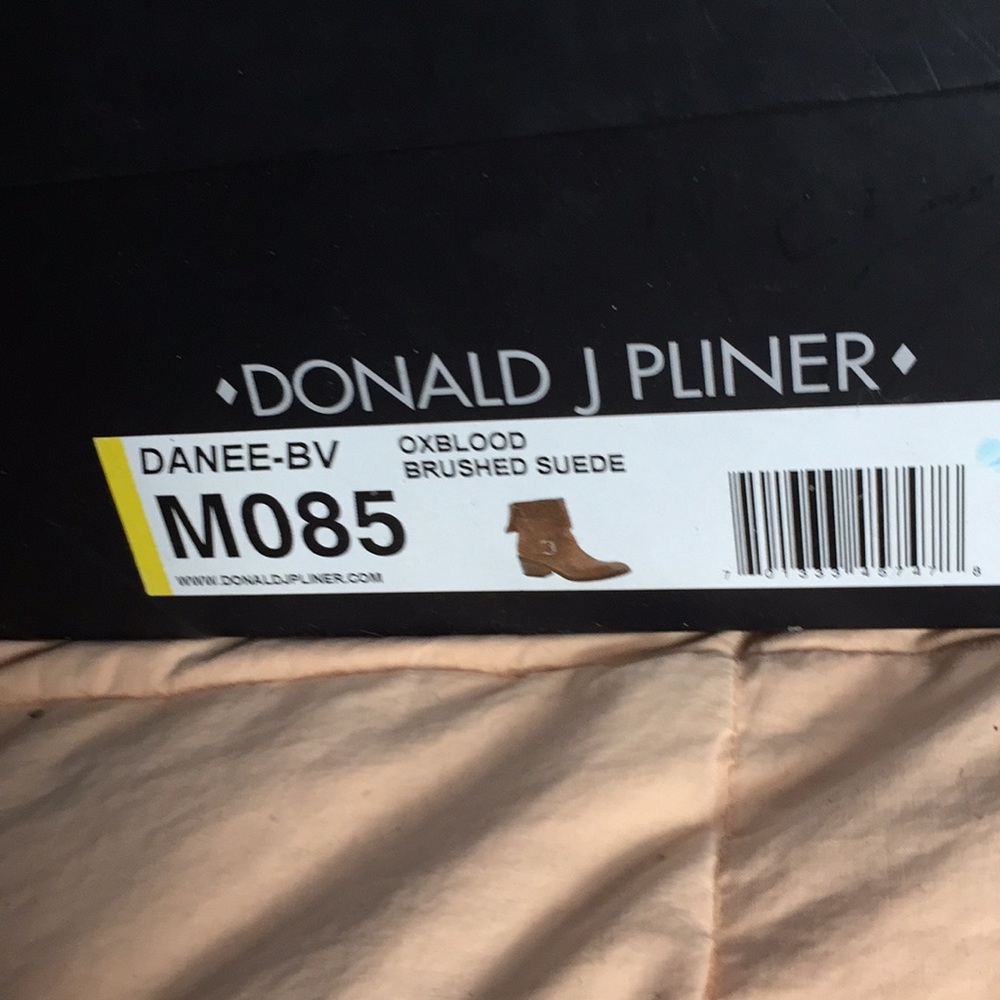 Donald J. Pliner Ox Blood Brushed Suede Boots